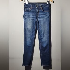 Size 0 Short American Eagle Super Stretch Jeans Dark Navy